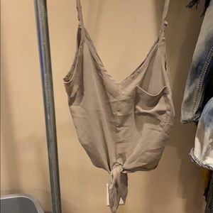 BKE Red Tie Tank Top